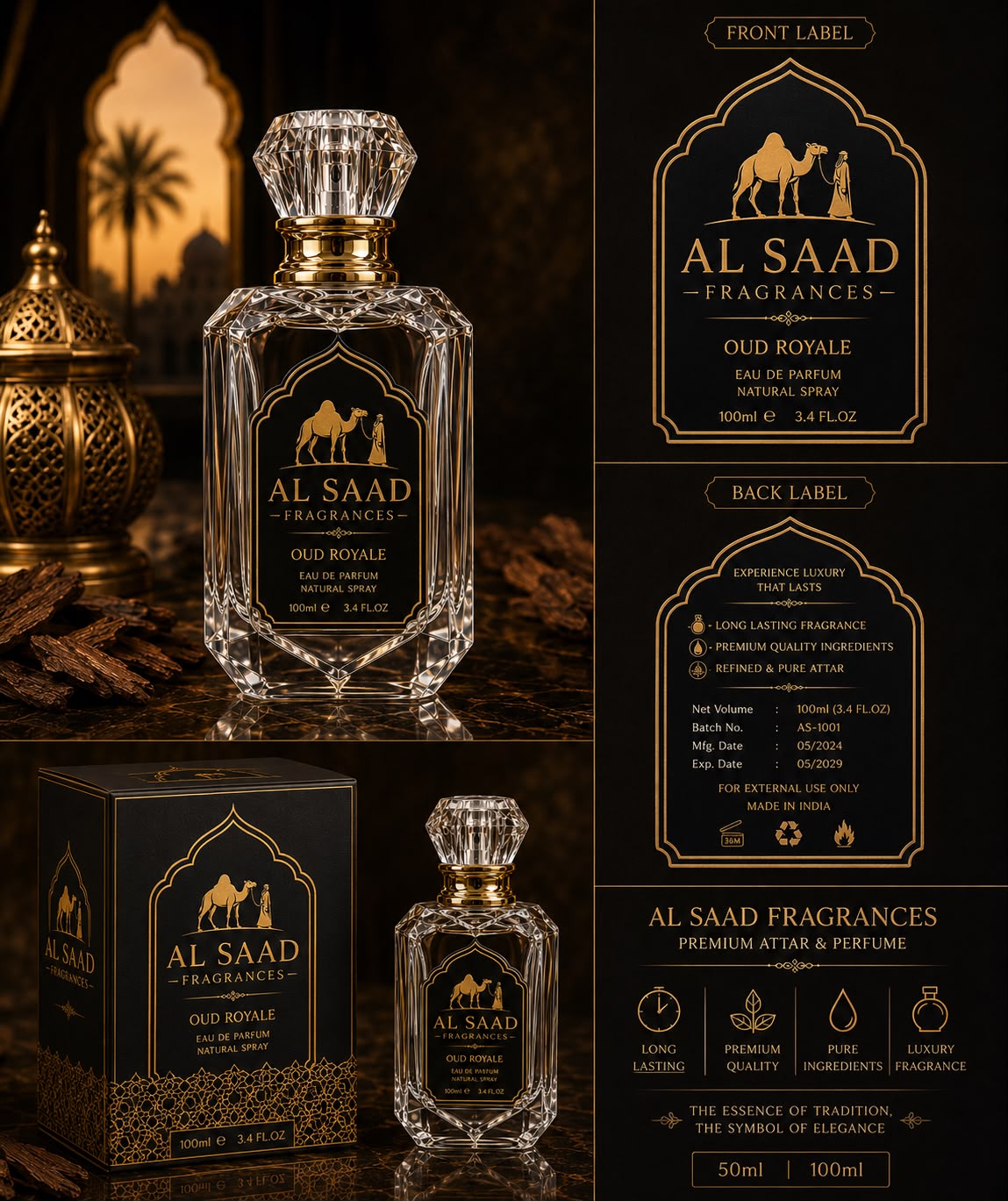 Supplied Oud Royale brand concept artwork